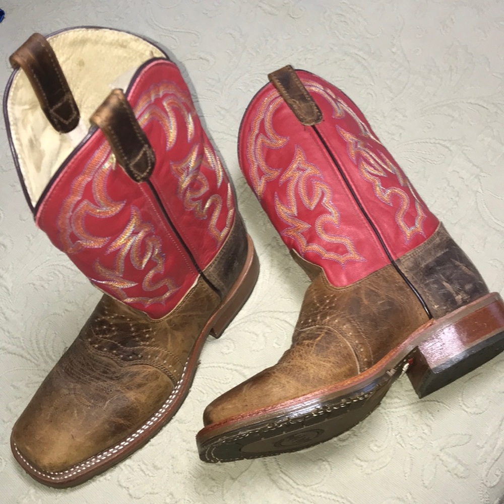 Cowboy Boots, Double H, Roper, Square Toe.
